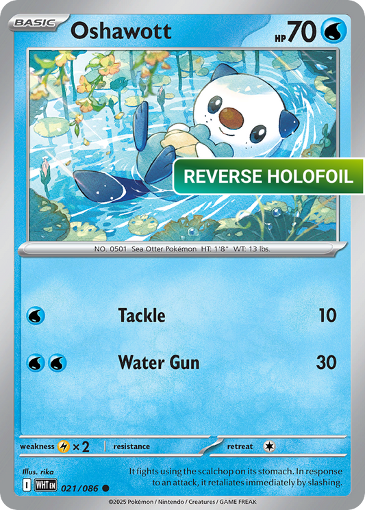 Oshawott (WHT) #21 [EN/R] s/o