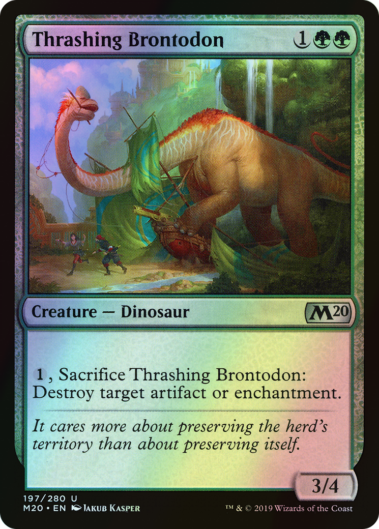 Thrashing Brontodon (M20) #197 [EN/F]