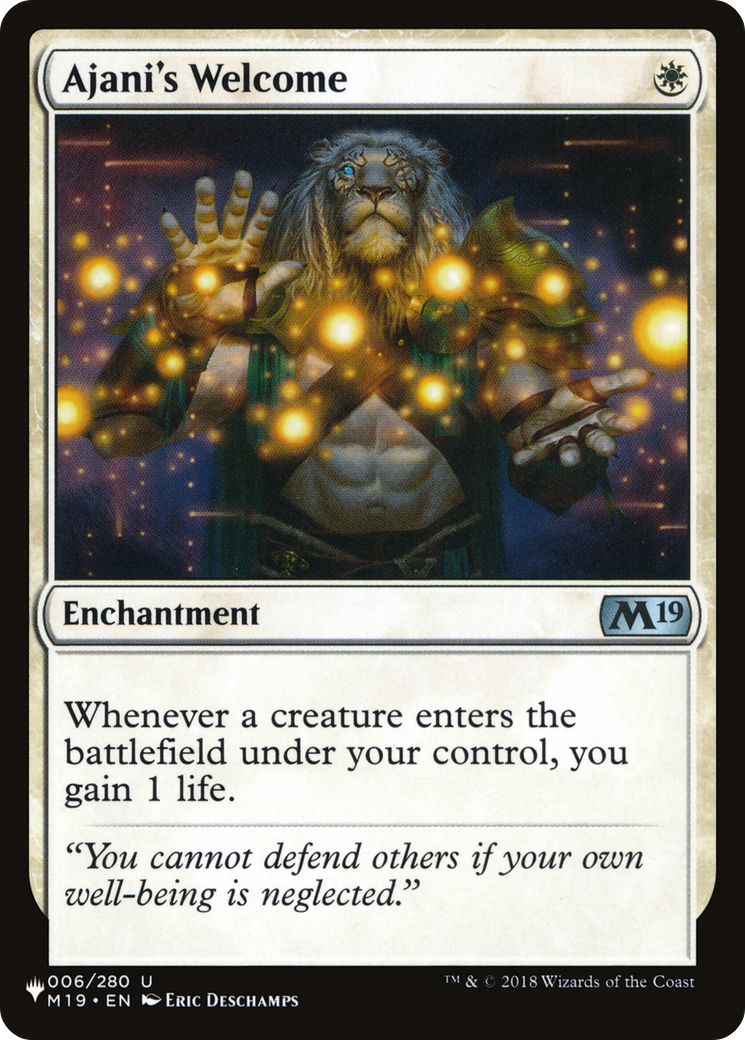Ajani's Welcome (PLST) #M19-6 [EN/N]