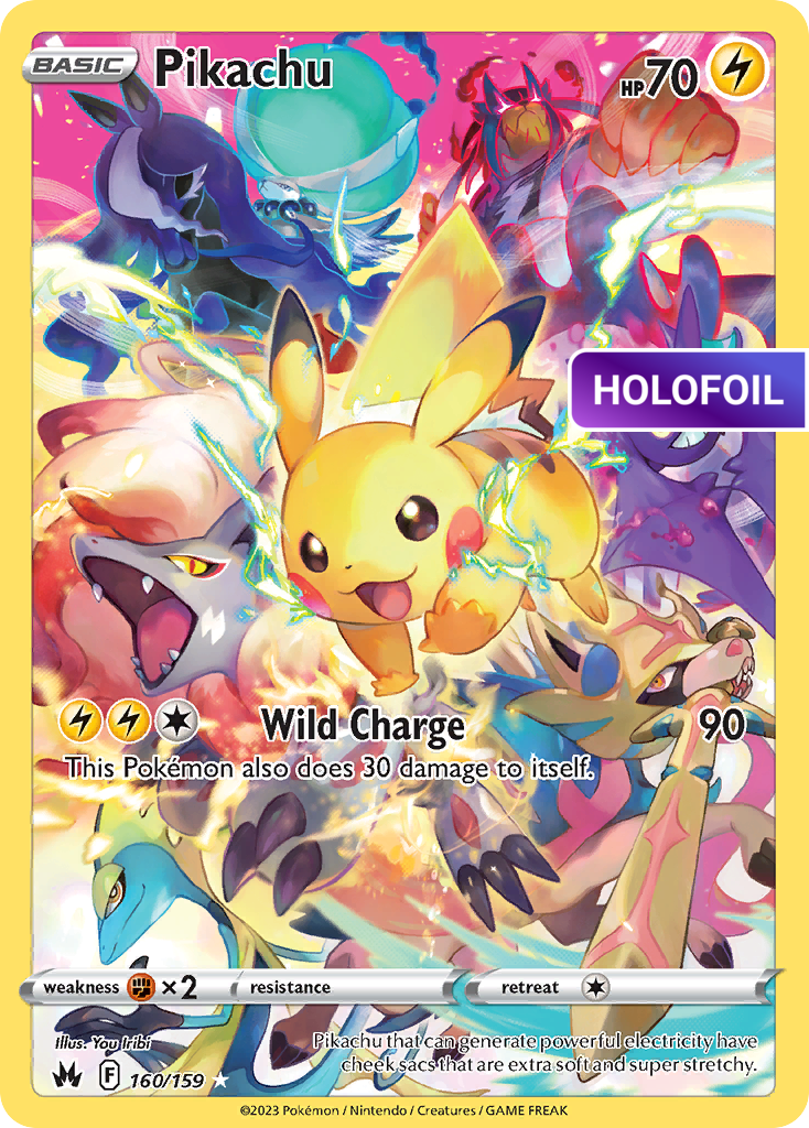 Pikachu (Secret) (CRZ) #160 [EN/H] s/o
