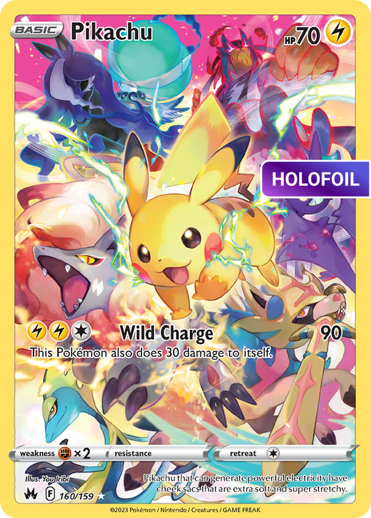 Pikachu (Secret) (CRZ) #160 [EN/H] s/o