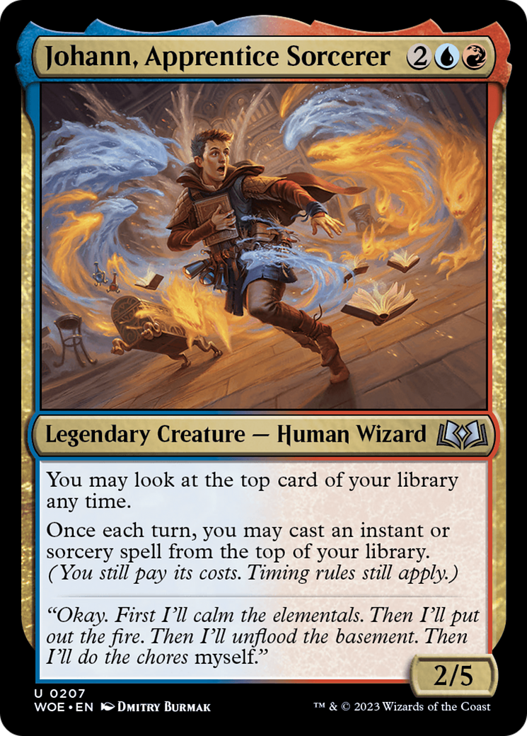 Johann, Apprentice Sorcerer (WOE) #207 [EN/N] s/o