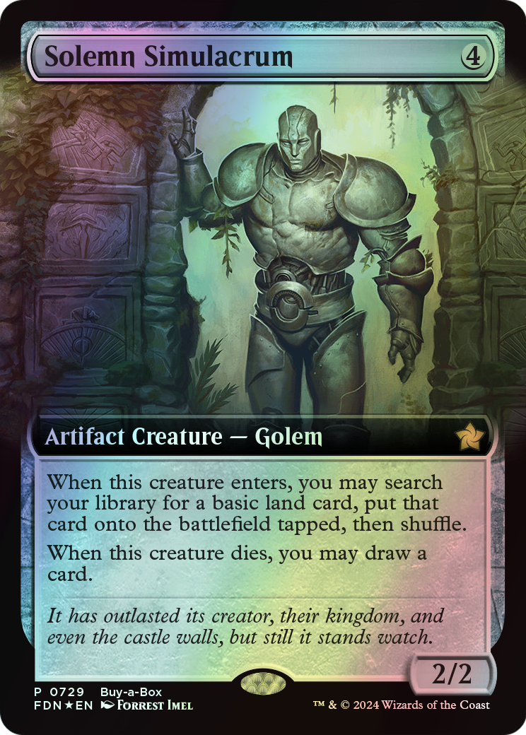 Solemn Simulacrum (FDN) #729 [EN/F] s/o