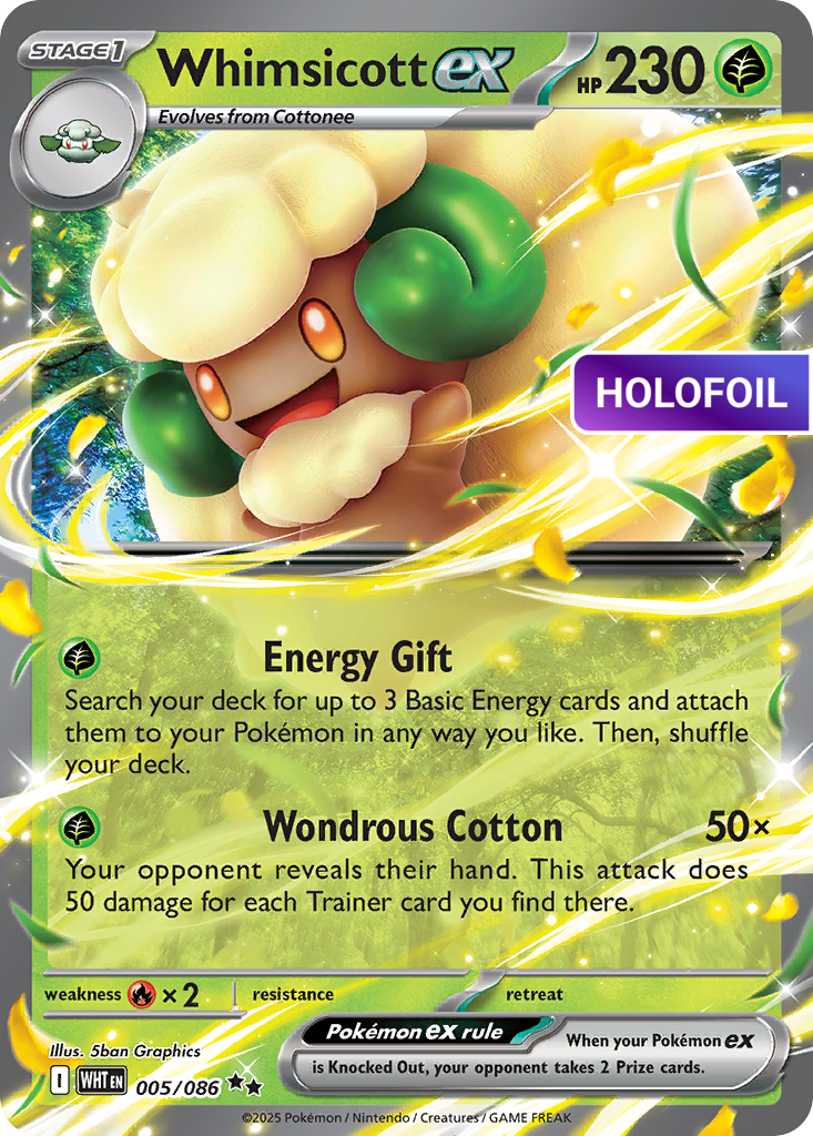 Whimsicott ex (WHT) #005 [EN/H]