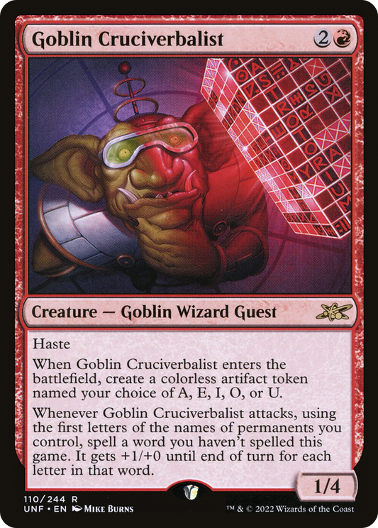 Goblin Cruciverbalist (UNF) #110 [EN/N]
