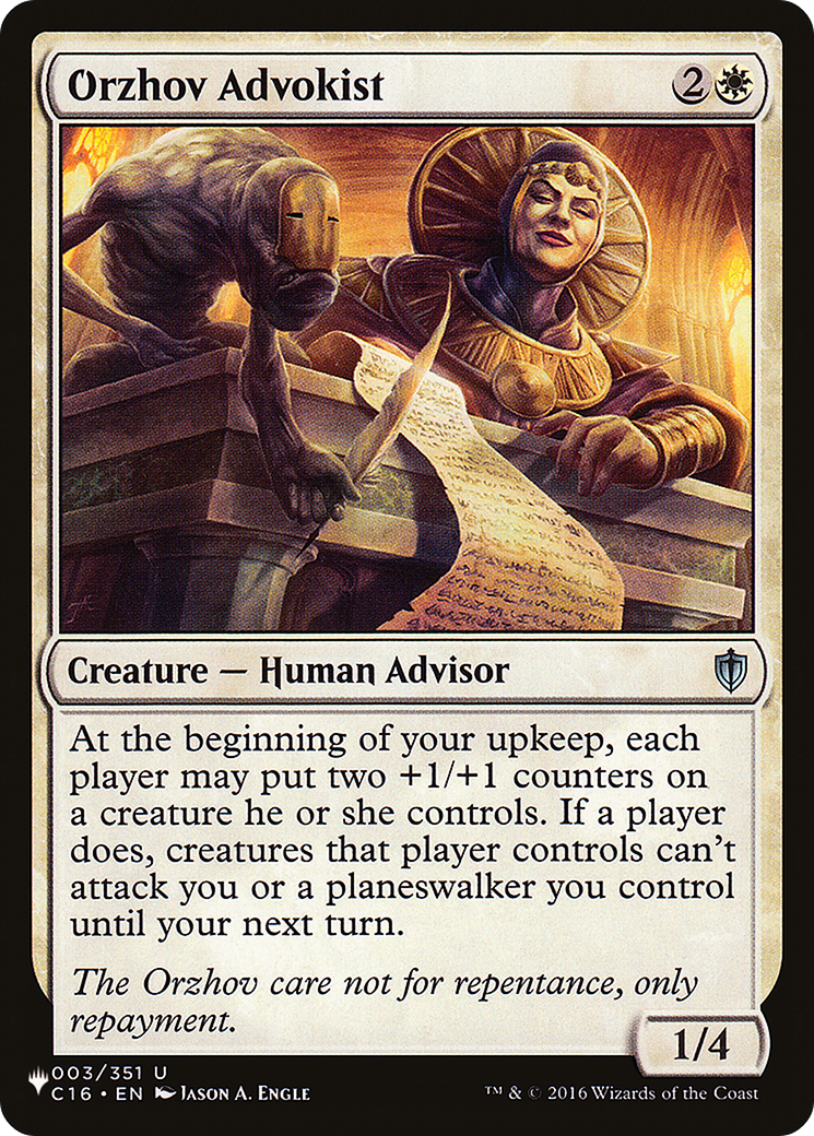 Orzhov Advokist (PLST) #C16-3 [EN/N]