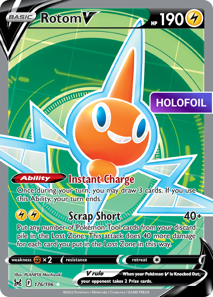 Rotom V (Full Art) (LOR) #176 [EN/H] s/o