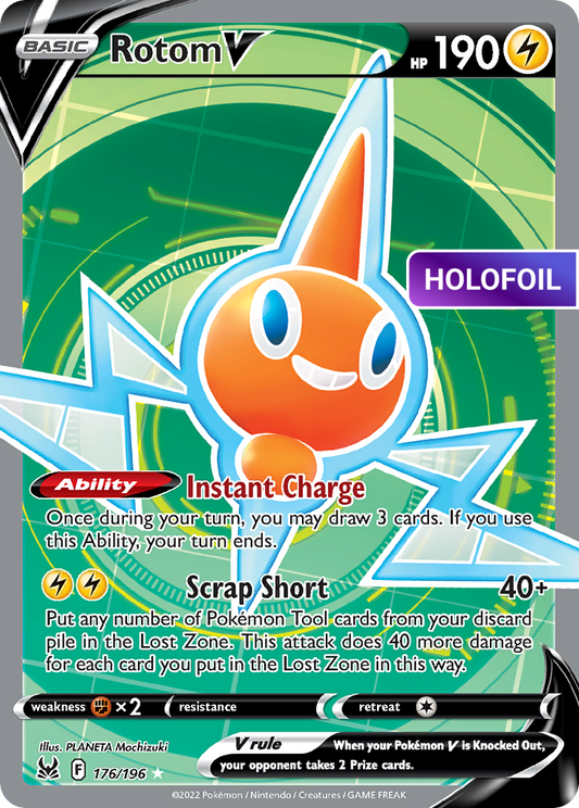 Rotom V (Full Art) (LOR) #176 [EN/H] s/o