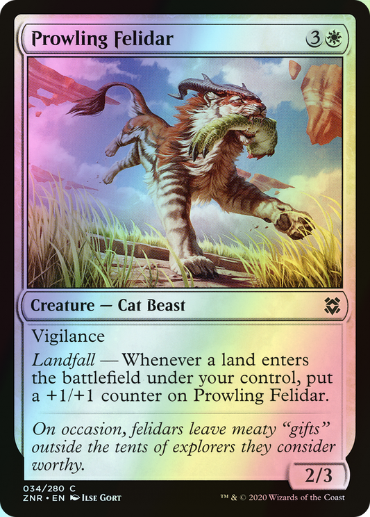 Prowling Felidar (ZNR) #34 [EN/F]