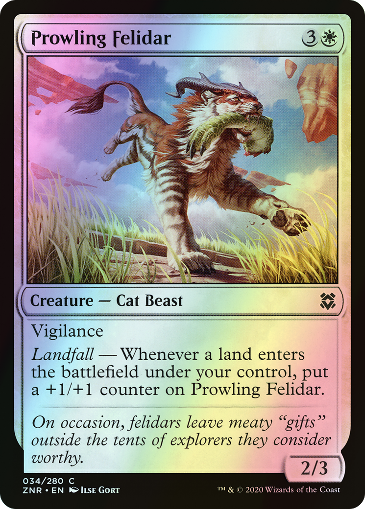 Prowling Felidar (ZNR) #34 [EN/F]