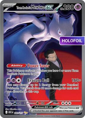 Team Rocket's Mewtwo ex - 281/217 (ASC) #281 [EN/H] s/o