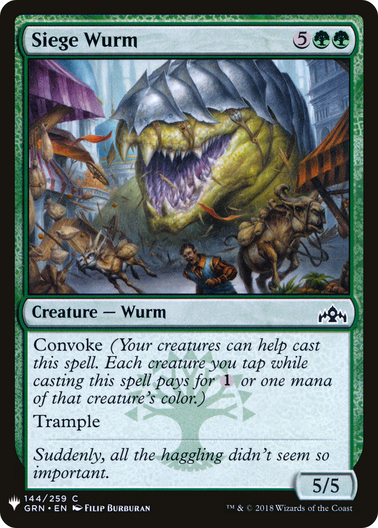 Siege Wurm (PLST) #GRN-144 [EN/N]