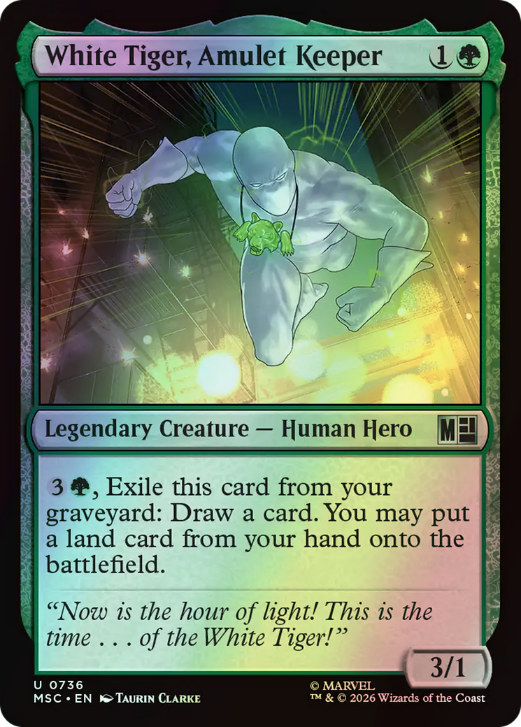 White Tiger, Amulet Keeper (MSC) #736 [EN/F] s/o