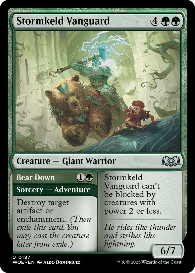 Stormkeld Vanguard // Bear Down (WOE) #187 [EN/N] s/o