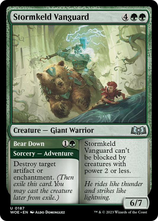 Stormkeld Vanguard // Bear Down (WOE) #187 [EN/N] s/o