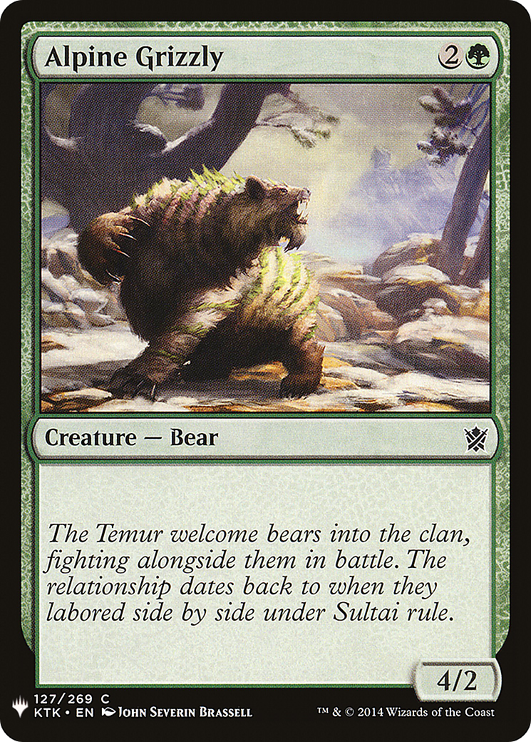 Alpine Grizzly (PLST) #KTK-127 [EN/N] s/o