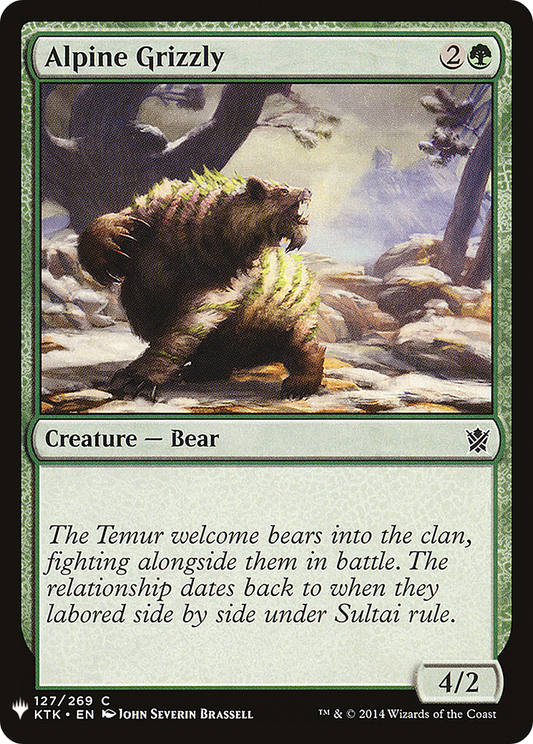 Alpine Grizzly (PLST) #KTK-127 [EN/N] s/o