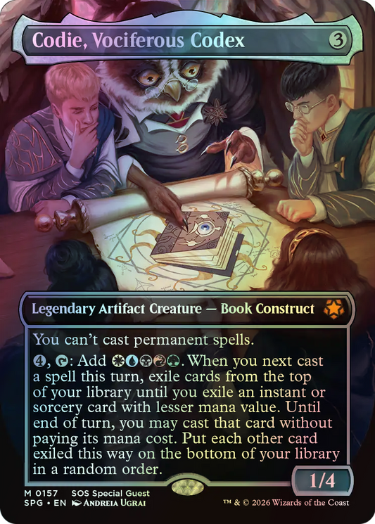 Codie, Vociferous Codex (SPG) #157 [EN/F]
