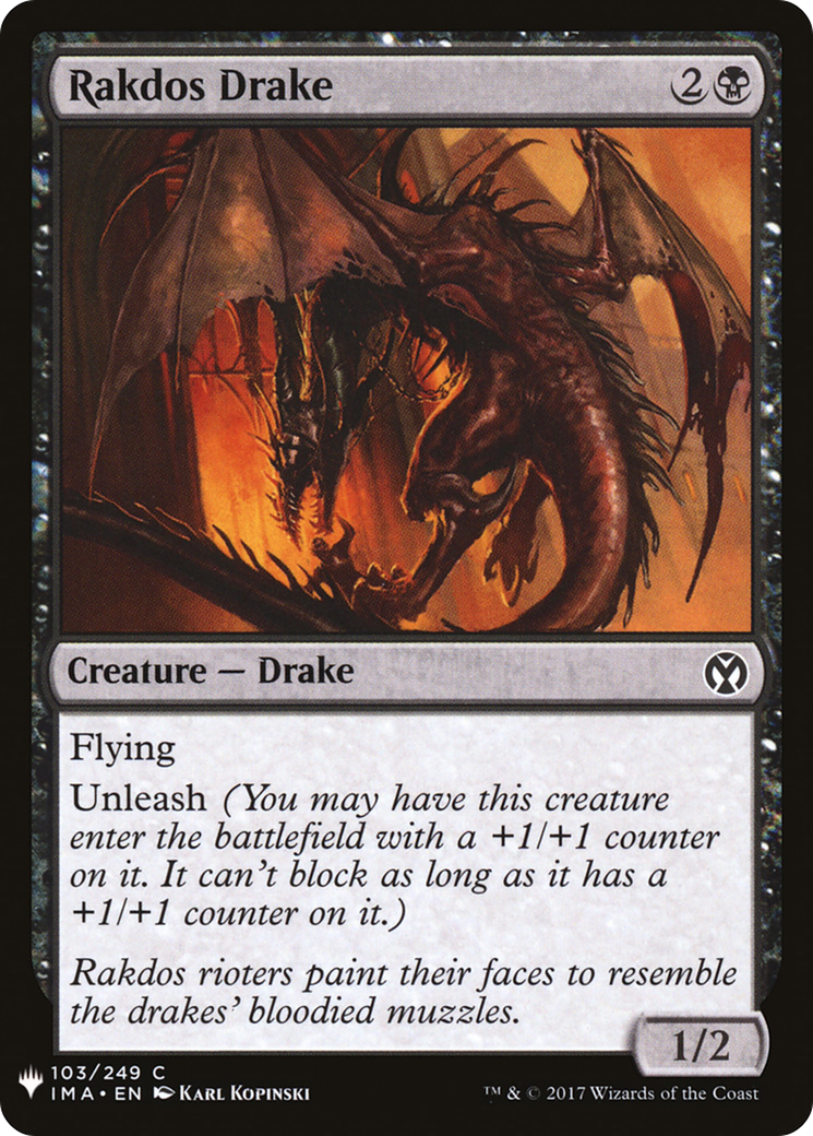 Rakdos Drake (PLST) #IMA-103 [EN/N]