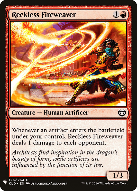 Reckless Fireweaver (PLST) #KLD-126 [EN/N]