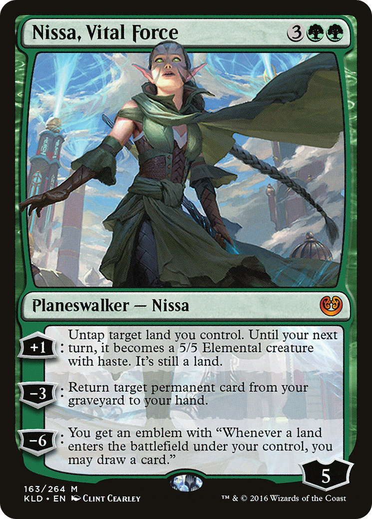 Nissa, Vital Force (KLD) #163 [EN/N]