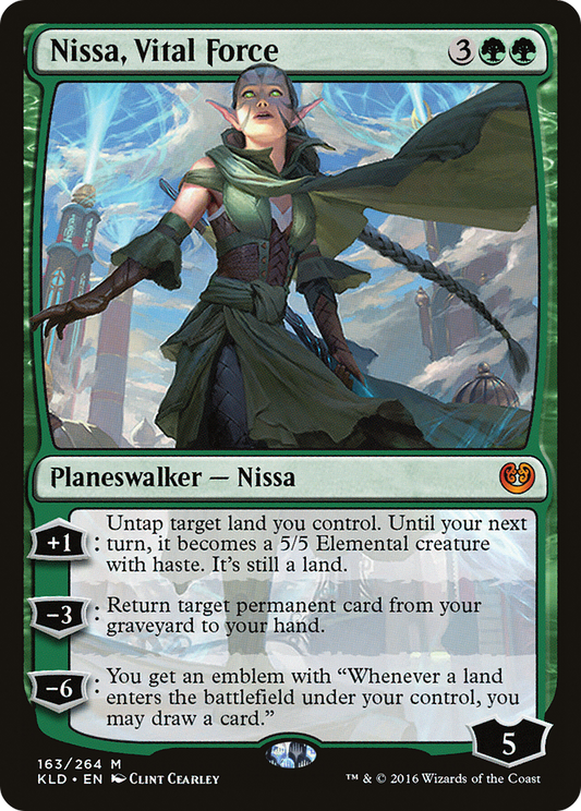 Nissa, Vital Force (KLD) #163 [EN/N]