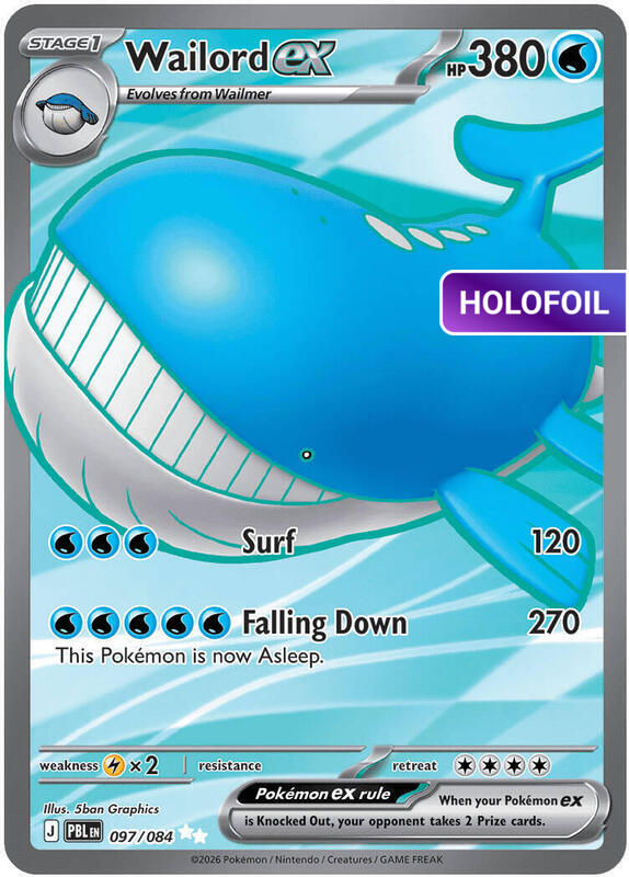 Wailord ex - 097/084 (ME05) #097 [EN/H]