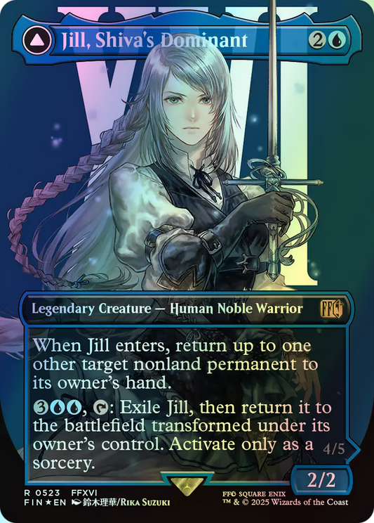 Jill, Shiva's Dominant // Shiva, Warden of Ice - Surge Foil (FIN) #523 [EN/F] s/o