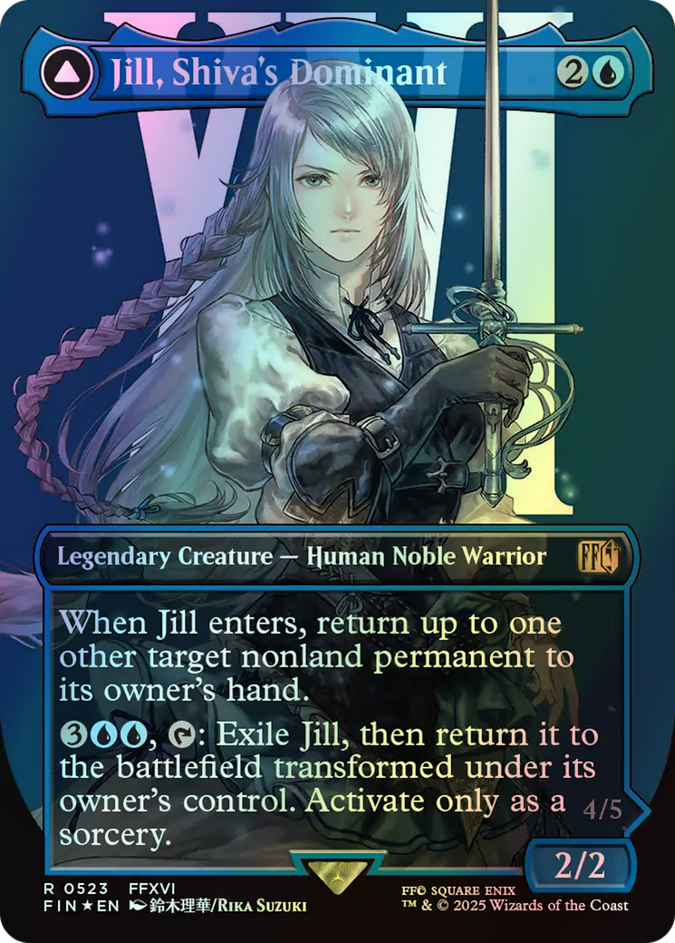 Jill, Shiva's Dominant // Shiva, Warden of Ice - Surge Foil (FIN) #523 [EN/F] s/o