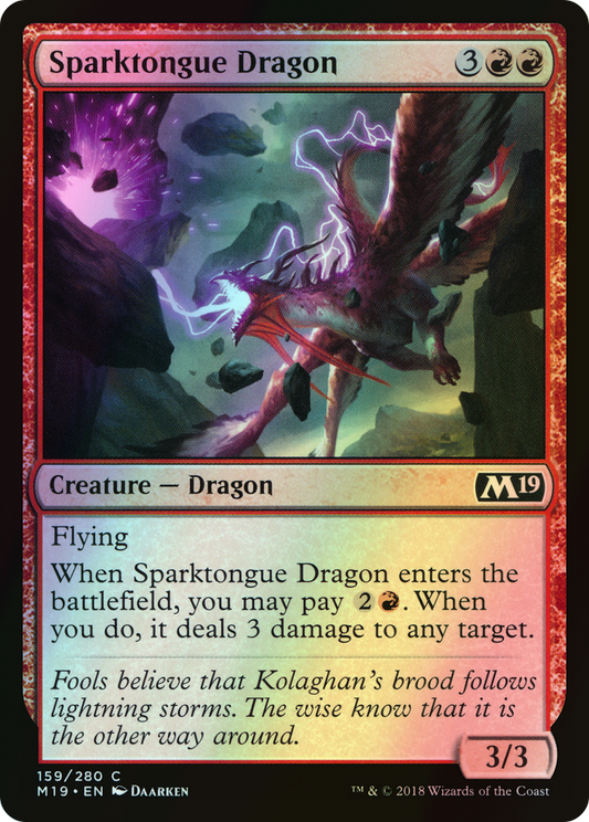 Sparktongue Dragon (M19) #159 [EN/F]
