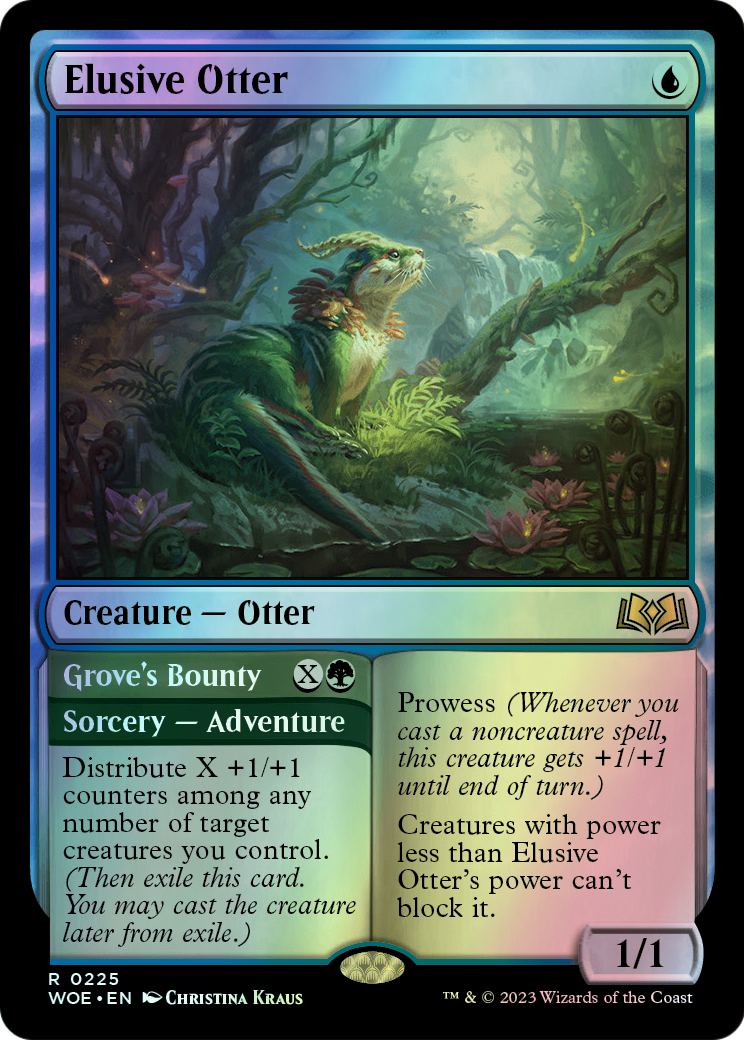 Elusive Otter // Grove's Bounty (WOE) #225 [EN/F]