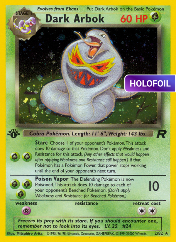 Dark Arbok (2) (TR) #02 [EN/1EH] s/o