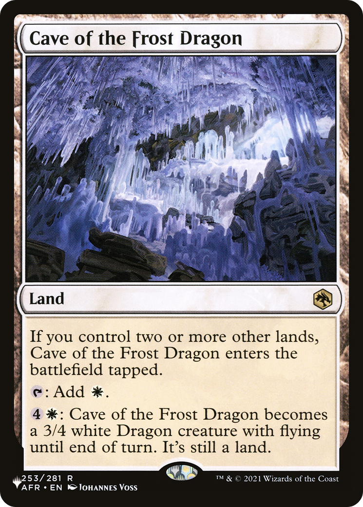 Cave of the Frost Dragon (PLST) #AFR-253 [EN/N] s/o