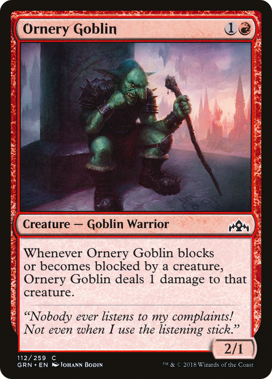 Ornery Goblin (GRN) #112 [EN/N]