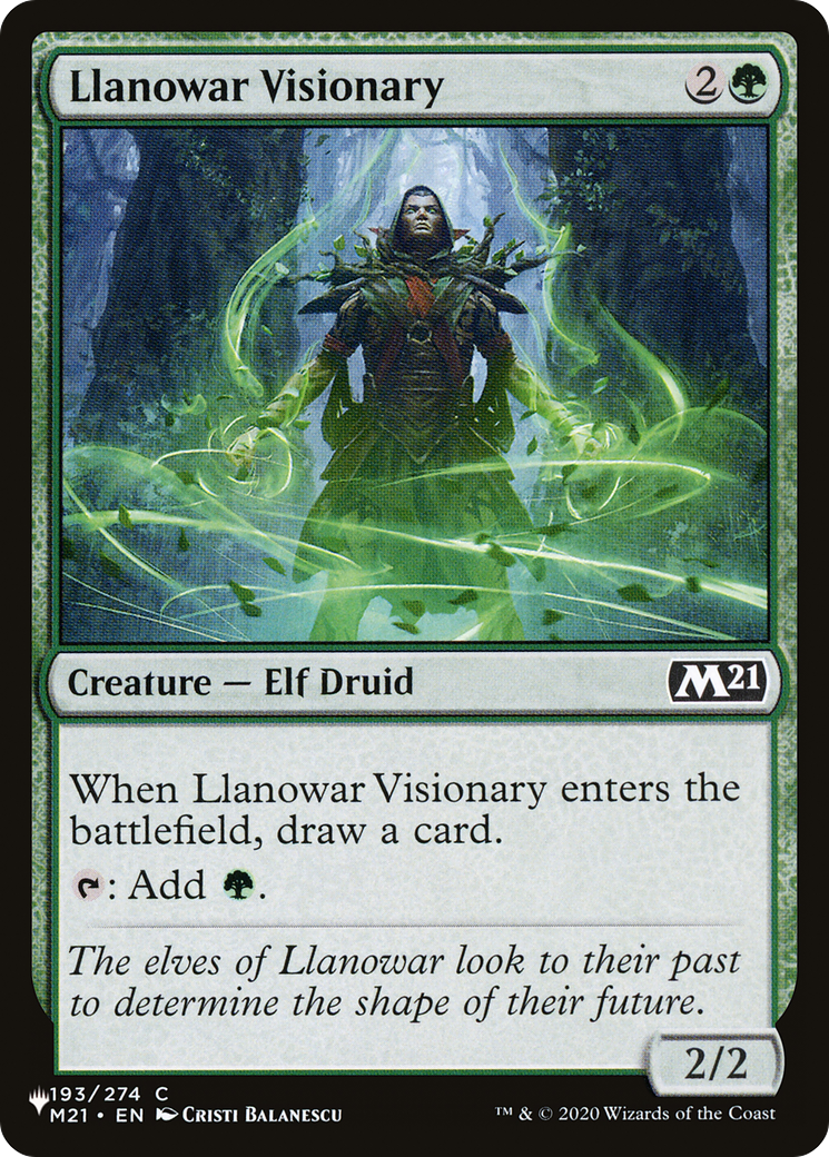 Llanowar Visionary (PLST) #M21-193 [EN/N]