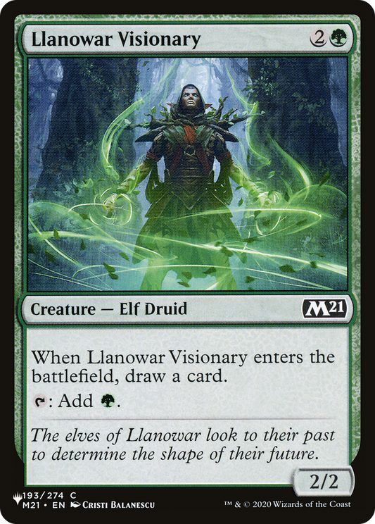 Llanowar Visionary (PLST) #M21-193 [EN/N]