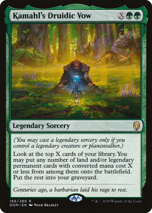 Kamahl's Druidic Vow (DOM) #166 [EN/N]