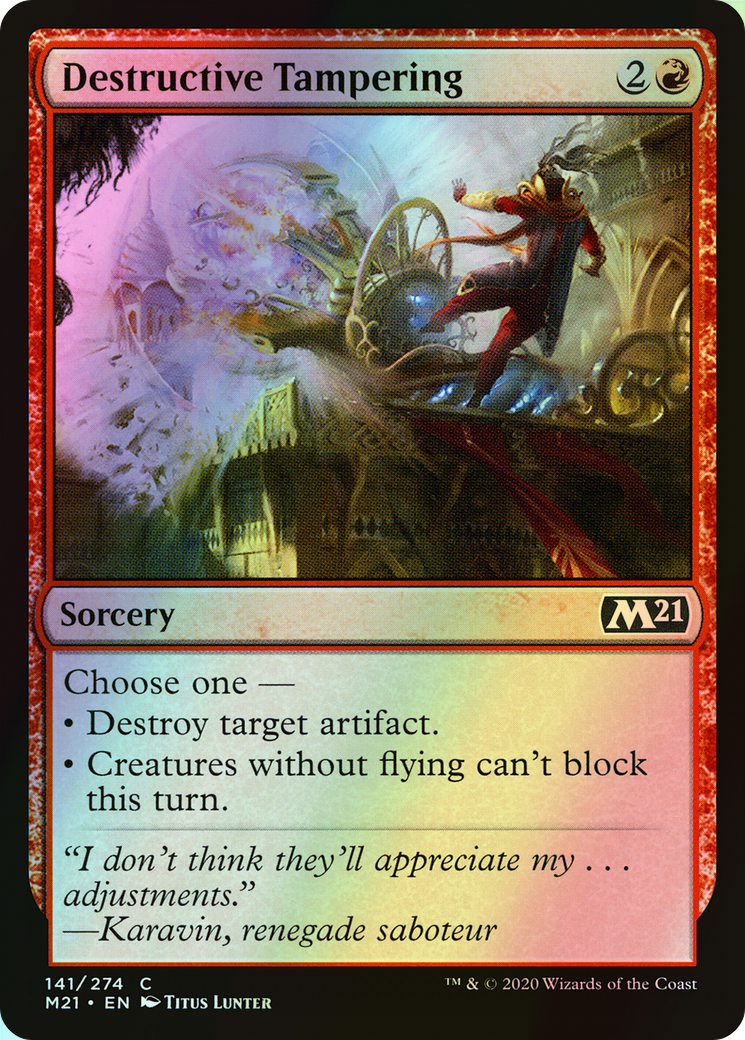 Destructive Tampering (M21) #141 [EN/F] s/o