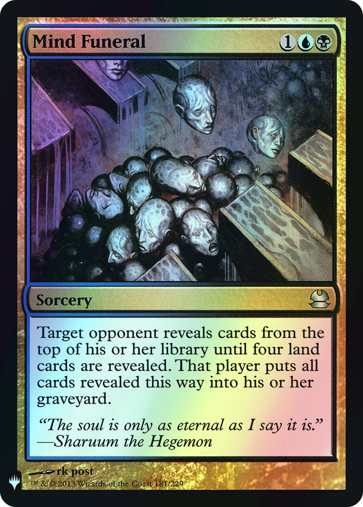 Mind Funeral (PLST) #MMA-181 [EN/F] s/o
