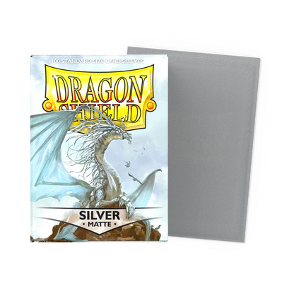 Dragon Shield Matte Sleeves - Silver (100-Pack)