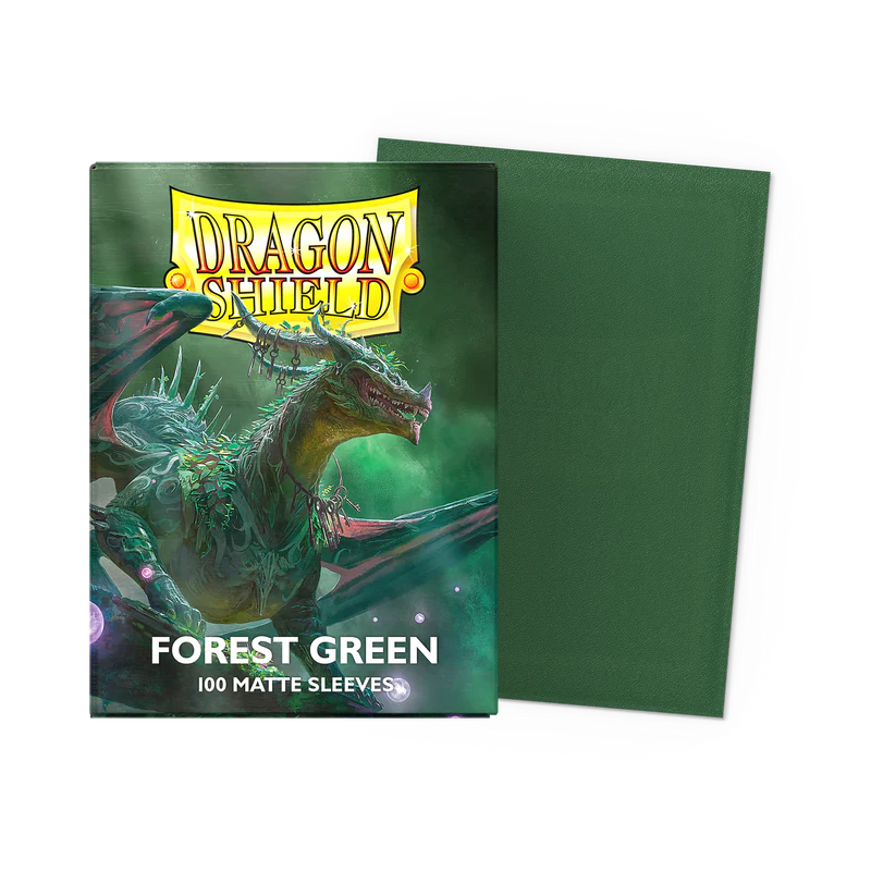 Dragon Shield Matte Sleeves - Forest Green (100-Pack)