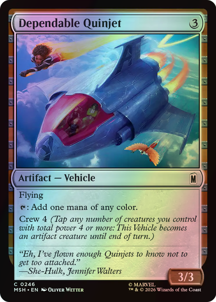 Dependable Quinjet (MSH) #246 [EN/F] s/o