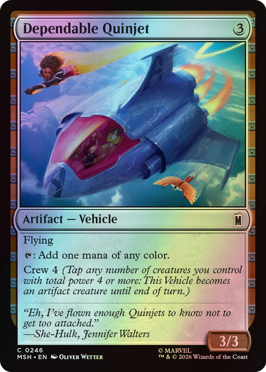 Dependable Quinjet (MSH) #246 [EN/F] s/o