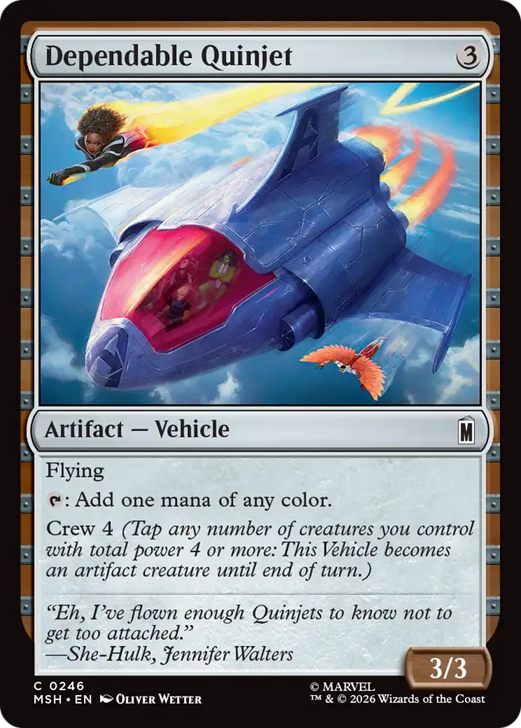 Dependable Quinjet (MSH) #246 [EN/N]