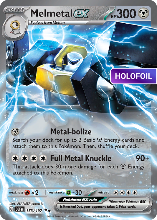Melmetal ex (OBF) #153 [EN/H] s/o