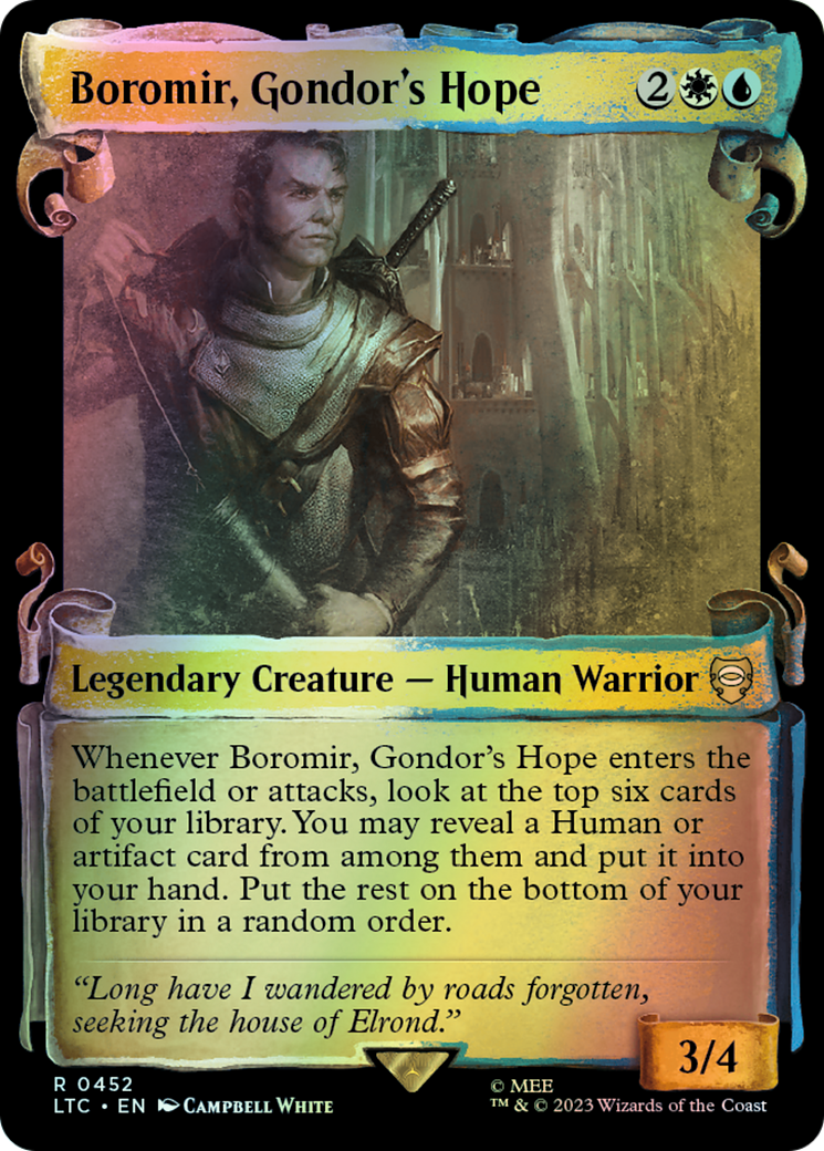 Boromir, Gondor's Hope - Silver Foil (LTC) #452 [EN/F] s/o