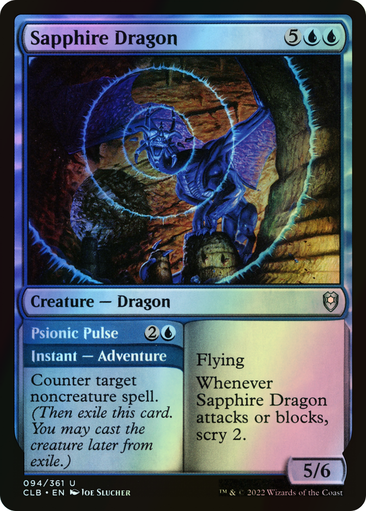 Sapphire Dragon // Psionic Pulse (CLB) #94 [EN/F]