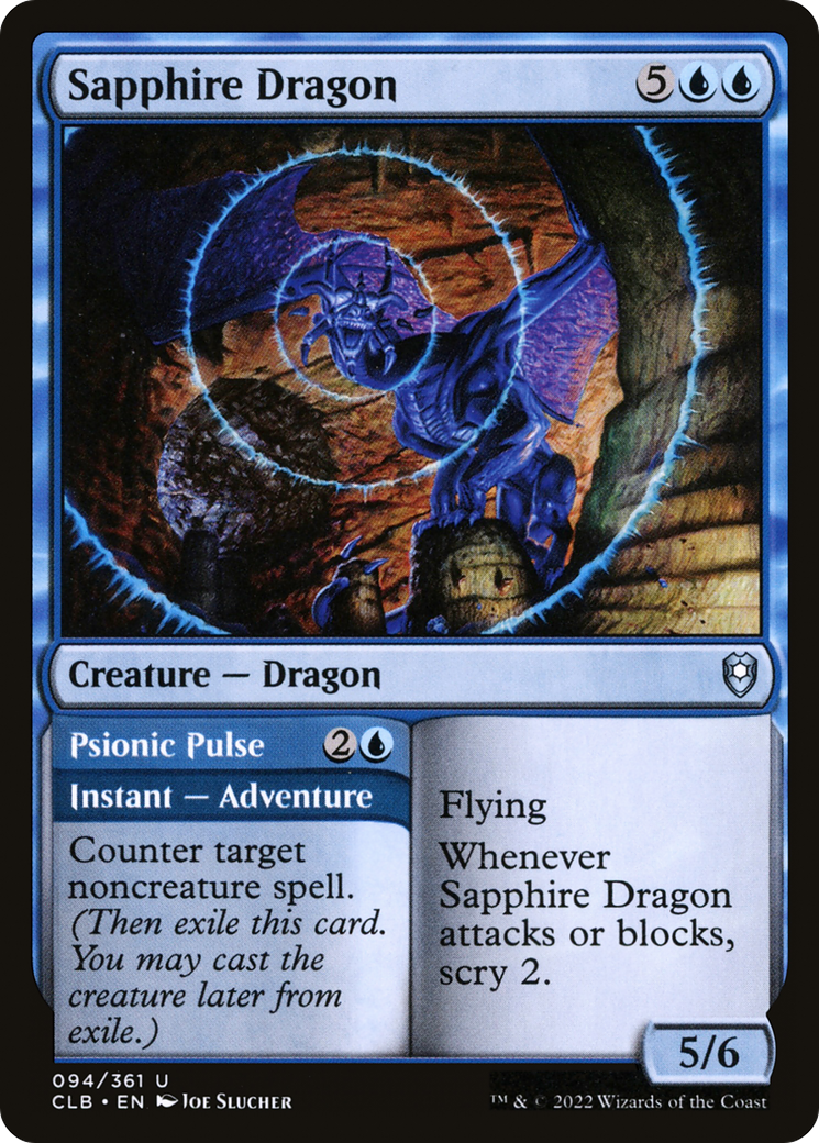 Sapphire Dragon // Psionic Pulse (CLB) #94 [EN/N]