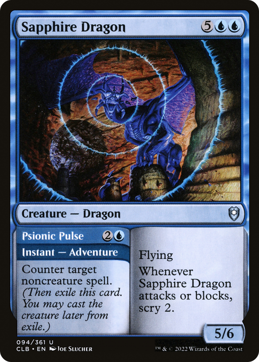 Sapphire Dragon // Psionic Pulse (CLB) #94 [EN/N]
