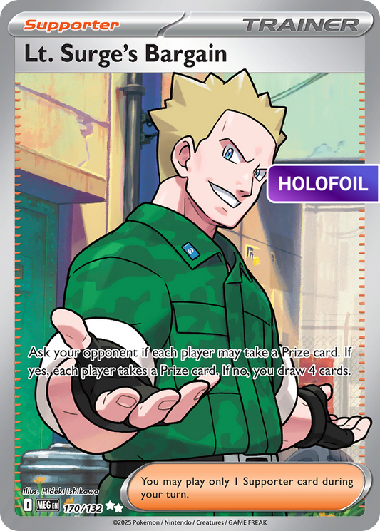 Lt. Surge's Bargain - 170/132 (MEG) #170 [EN/H]